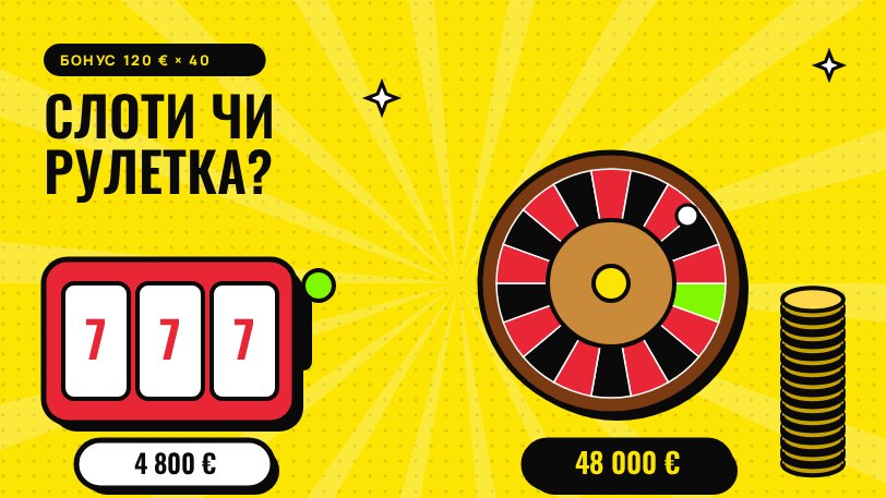 Відіграш бонусу 120 € у 888 Casino: 4 800 € у слотах проти 48 000 € у рулетці